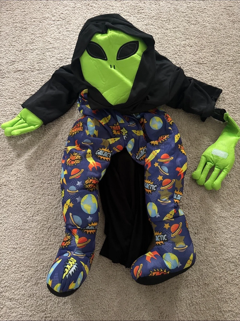 Spirit Close Encounter Kids Alien Inflatable Costume - Green, Blue, Yellow